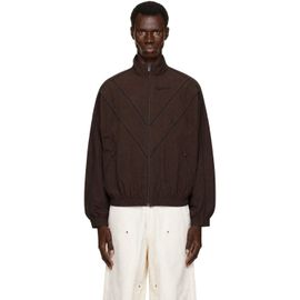 WILLY CHAVARRIA WILLY CHAVARRIA Brown 'Bad Boy' Track Jacket
