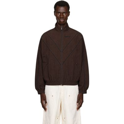 WILLY CHAVARRIA WILLY CHAVARRIA Brown 'Bad Boy' Track Jacket