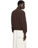 WILLY CHAVARRIA WILLY CHAVARRIA Brown 'Bad Boy' Track Jacket - 3