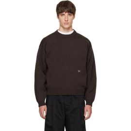 WILLY CHAVARRIA WILLY CHAVARRIA Brown 'Chavarria' Embroidered Sweater