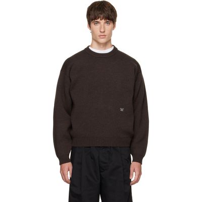 WILLY CHAVARRIA WILLY CHAVARRIA Brown 'Chavarria' Embroidered Sweater