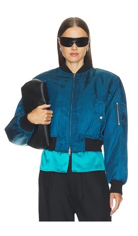 Willy Chavarria Willy Chavarria Cropped Bomber Jacket
