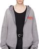 WILLY CHAVARRIA WILLY CHAVARRIA Gray 'CCC' Hooligan Zip Through Hoodie - 1