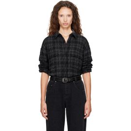 WILLY CHAVARRIA WILLY CHAVARRIA Gray Quilted Overshirt Jacket