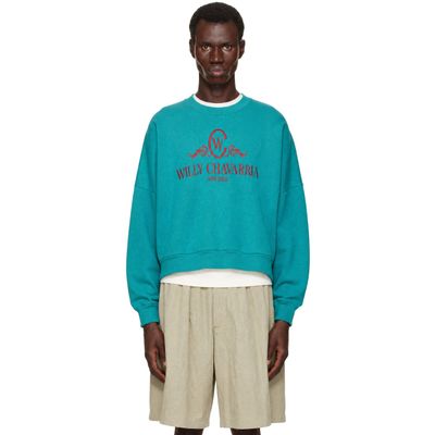 WILLY CHAVARRIA WILLY CHAVARRIA Green OS Chavantino Hooligan Crewneck