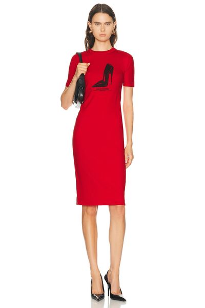 Willy Chavarria Willy Chavarria Her Pleasure Stiletto T-Shirt Dress