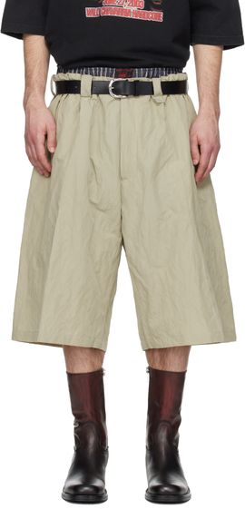 WILLY CHAVARRIA WILLY CHAVARRIA Khaki Toluca Shorts