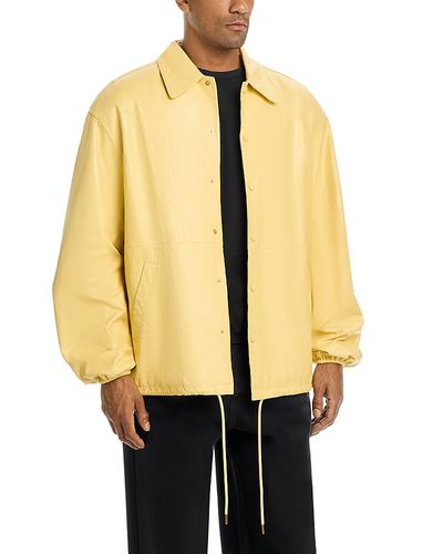 Willy Chavarria Willy Chavarria Leather Coach Jacket