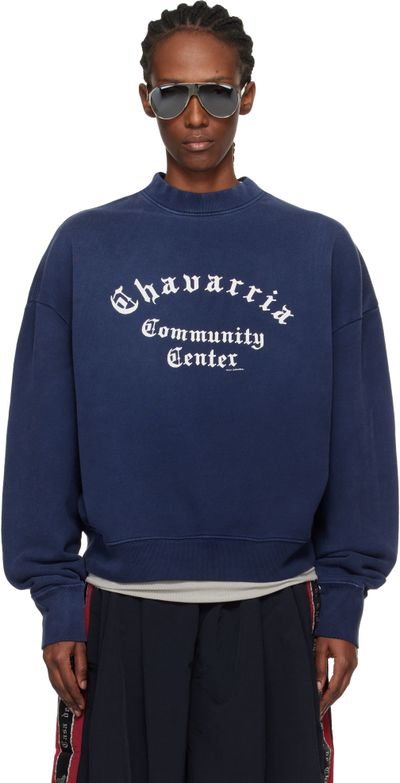 WILLY CHAVARRIA WILLY CHAVARRIA Navy 'Chavarria Community Center' Standard Sweatshirt