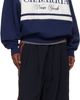 WILLY CHAVARRIA WILLY CHAVARRIA Navy 'Chavarria' Stripe Gilroy Hoodie - 4