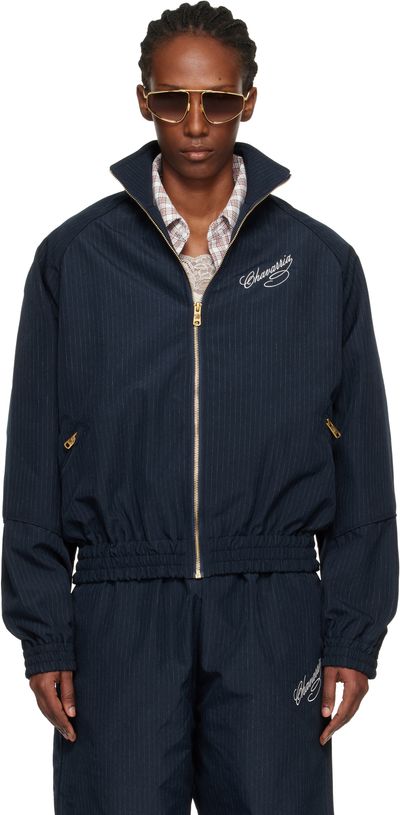 WILLY CHAVARRIA WILLY CHAVARRIA Navy Ruff Rider Track Jacket