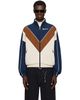 WILLY CHAVARRIA WILLY CHAVARRIA Off-White & Navy 'Bad Boy' Track Jacket - 1