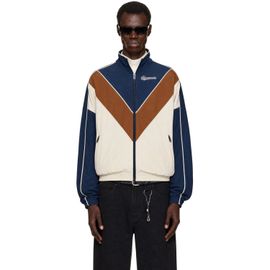 WILLY CHAVARRIA WILLY CHAVARRIA Off-White & Navy 'Bad Boy' Track Jacket