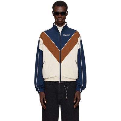 WILLY CHAVARRIA WILLY CHAVARRIA Off-White & Navy 'Bad Boy' Track Jacket