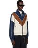 WILLY CHAVARRIA WILLY CHAVARRIA Off-White & Navy 'Bad Boy' Track Jacket - 2