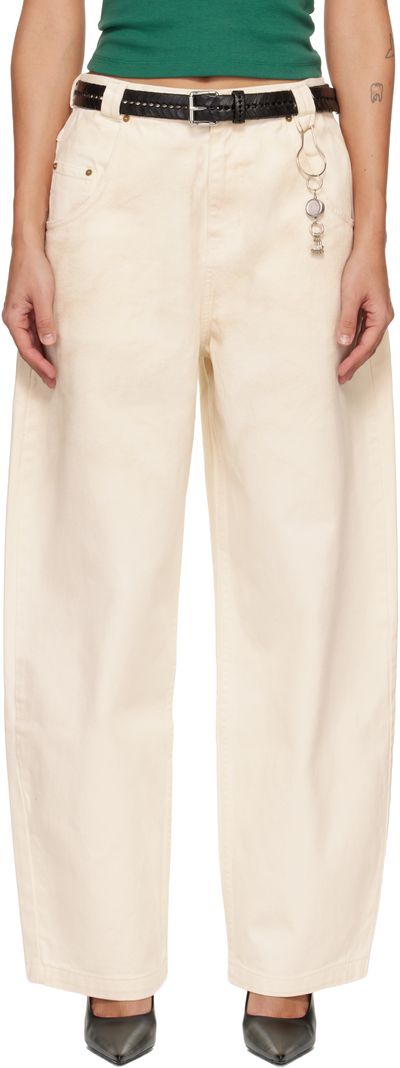 WILLY CHAVARRIA WILLY CHAVARRIA Off-White 'Bad Girl' Jeans