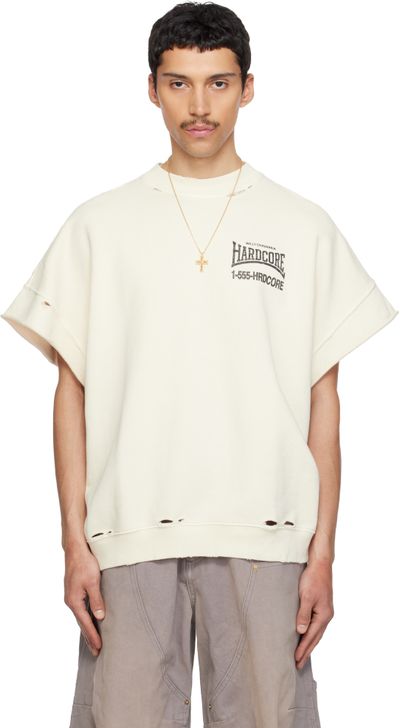 WILLY CHAVARRIA WILLY CHAVARRIA Off-White 'Hardcore' Muscle T-shirt