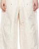 WILLY CHAVARRIA WILLY CHAVARRIA Off-White Stockton Double Knee Trousers - 1
