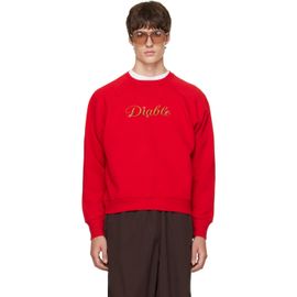 WILLY CHAVARRIA WILLY CHAVARRIA Red 'Diablo' Raglan Standard Sweatshirt