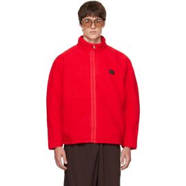 WILLY CHAVARRIA WILLY CHAVARRIA Red Reversible 'Willy' Fleece Jacket