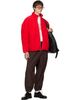 WILLY CHAVARRIA WILLY CHAVARRIA Red Reversible 'Willy' Fleece Jacket - 4