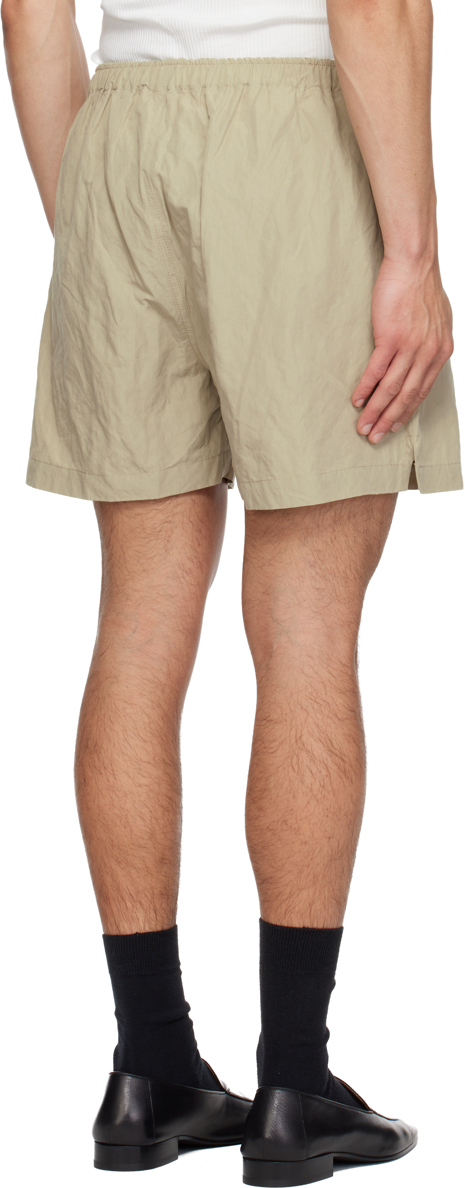 WILLY CHAVARRIA - Taupe Willy Woven Boxer Shorts
