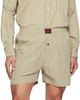 WILLY CHAVARRIA WILLY CHAVARRIA Taupe Willy Woven Boxer Shorts - 4