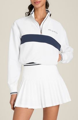 WILSON WILSON Davenport Woven Quarter Zip Popover Sweatshirt