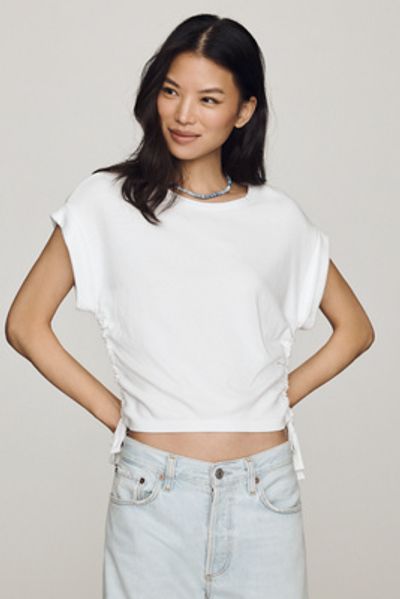 Wilt 100% Cotton Ruched Tee