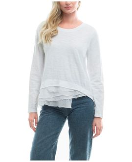 Wilt Wilt Boxy Slub Long Sleeve Crewneck Tee