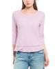 Wilt Clothing Wilt Clothing 3/4 Sleeve Shrunken Crew Mock Layer Tee - 1