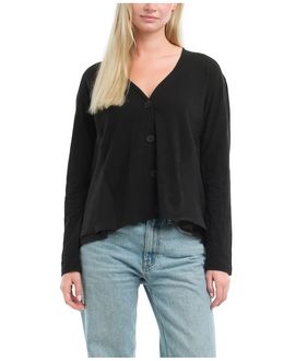 Wilt Wilt Clothing Button Front Mixed Cardigan