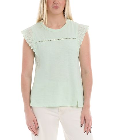 Wilt Clothing Wilt Clothing Eyelet Cap Sleeve Tee