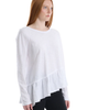 WILT Clothing WILT Clothing Raglan Long Sleeve Asymmetric Peplum Hem Tee - 3