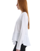 WILT Clothing WILT Clothing Raglan Long Sleeve Asymmetric Peplum Hem Tee - 4