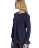 WILT Clothing WILT Clothing Round Neck Long Sleeve Tee with Asymmetric Hem & Body Seams - 3