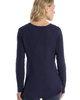 WILT Clothing WILT Clothing Round Neck Long Sleeve Tee with Asymmetric Hem & Body Seams - 5