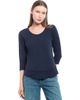 WILT Clothing WILT Clothing Shrunken Crew 3/4 Sleeve Mock Layer Tee - 1