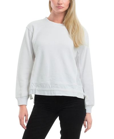 Wilt Clothing Wilt Clothing Side Panel Woven Mix Sweatshirt