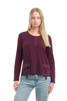 WILT Clothing WILT Clothing U-Neck Button Placket Tee