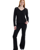 WILT Clothing WILT Clothing V-Neck Long Sleeve Mixed Media Tee with Lace - 2