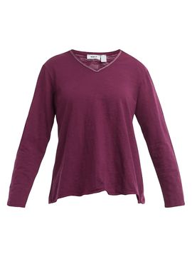 Wilt Women's Metallic Thread V-Neck T-Shirt