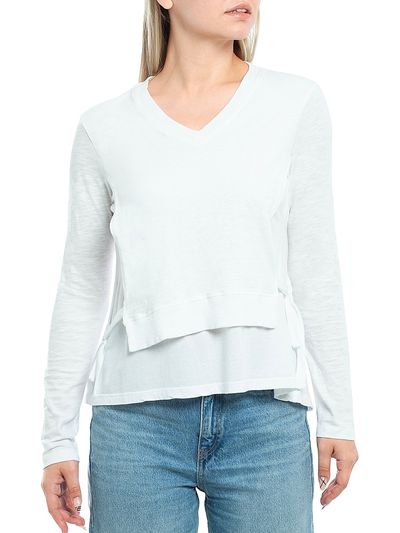 Wilt Women's Mixed Media T-Shirt Double Layer Long Sleeve