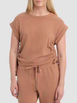 Wilt Women's Round Neck Side Drawstrings Tee