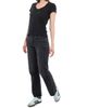 Wilt Women's Slim Deep V-Neck Rib Back T-Shirt - 2