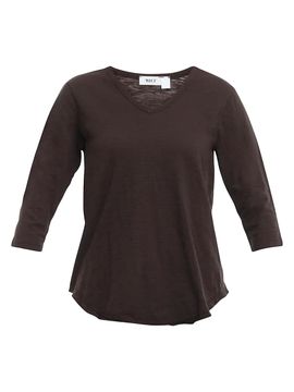 Wilt Women's Three-Quarter Sleeve V-Neck T-Shirt