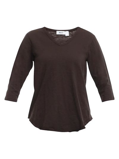 Wilt Women's Three-Quarter Sleeve V-Neck T-Shirt