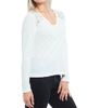 Wilt Women's V-Neck Long Sleeve Mixed Media T-Shirt - 2