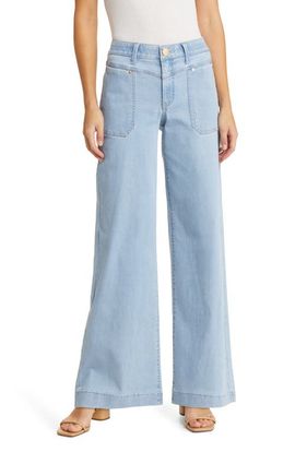 Wit & Wisdom Wit & Wisdom 'Ab'Solution V-Yoke High Waist Wide Leg Jeans (Nordstrom Exclusive)