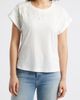 Wit & Wisdom Wit & Wisdom Embroidered Eyelet Cap Sleeve T-Shirt - 1